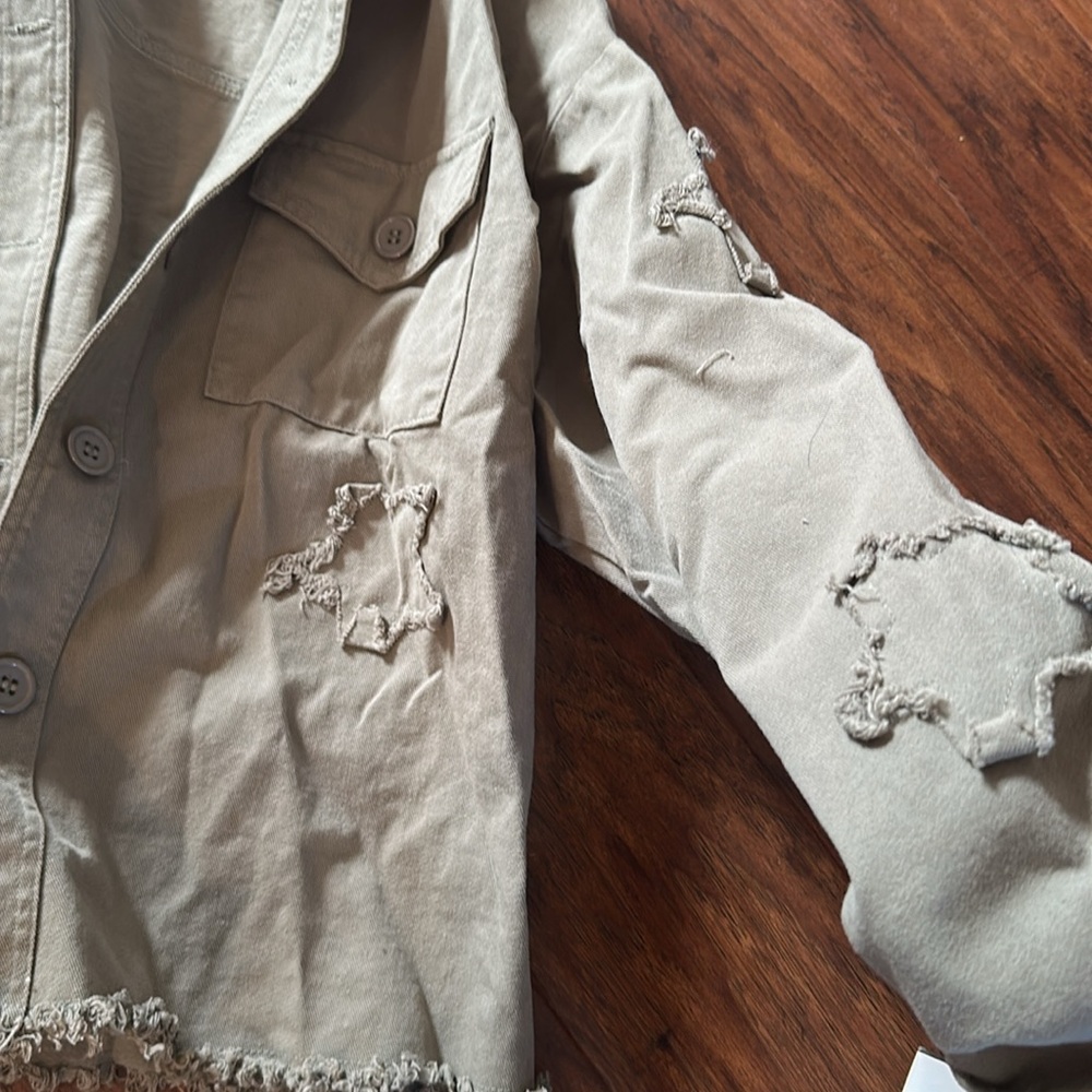 Star patch green jacket - Picture 2 of 3